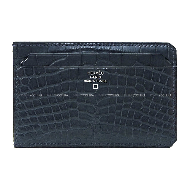 HERMES（エルメス）クロコカードケース ひきつら 