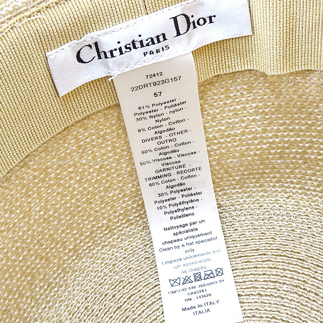Christian Dior クリスチャンディオール バケットハット リゾート ロゴ