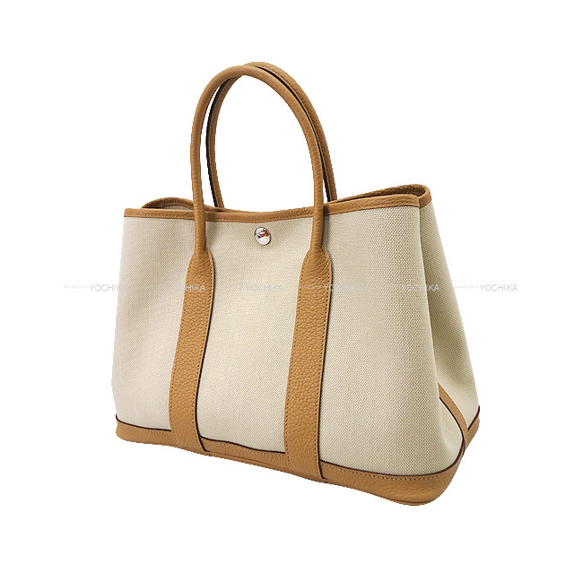 HERMES エルメス トートバッグ ガーデンパーティ 30 TPM ビスケット 