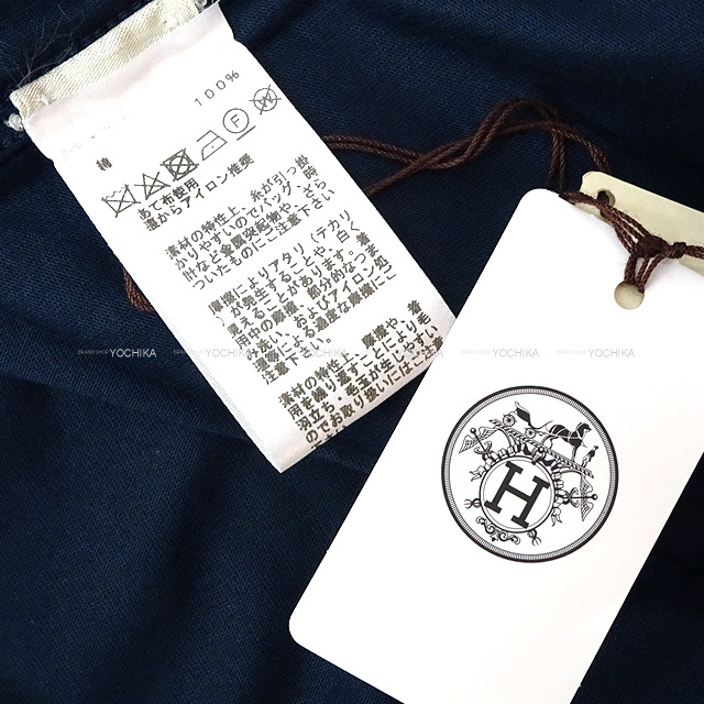 HERMES エルメス 半袖Tシャツ メンズ サドルステッチ入り