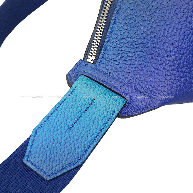 HERMES 美品 シティスライド クロス ブルー X刻印 レア色 HERMES 美品 シティスライド クロス ブルー X刻印 レア色