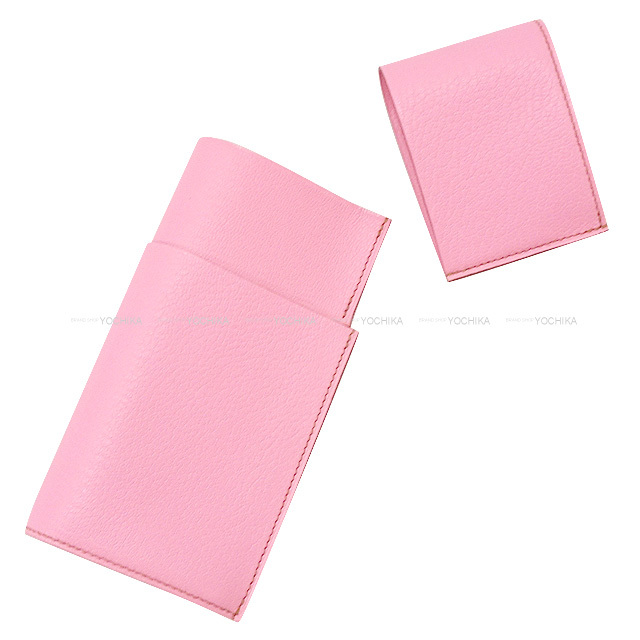 HERMES エルメス メガネケース ミロ ピンク シェーブルミゾル □M刻印