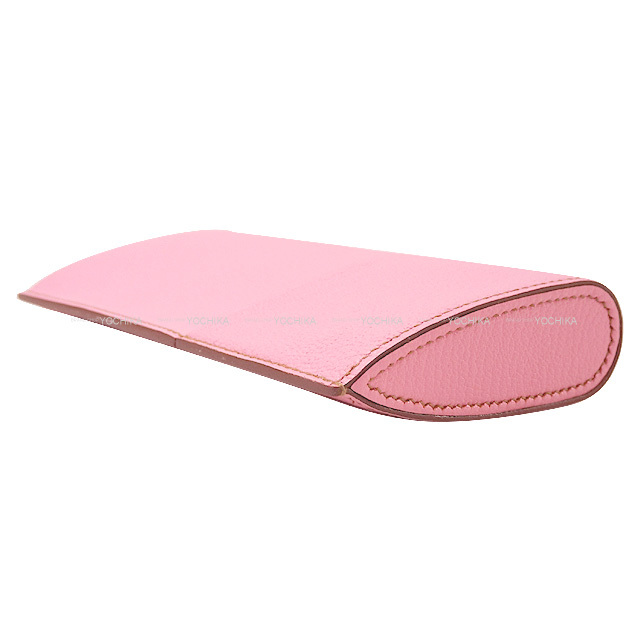 HERMES エルメス メガネケース ミロ ピンク シェーブルミゾル □M刻印