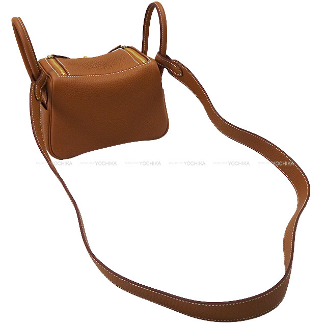 HERMES エルメス ショルダーバッグ リンディ ミニ 20 ゴールド  