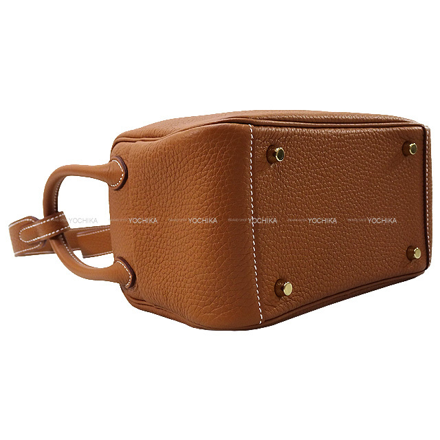 HERMES エルメス ショルダーバッグ リンディ ミニ 20 ゴールド