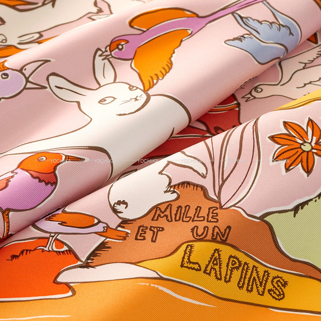 2023年秋冬新作 HERMES エルメス スカーフ カレ90 千と一のウサギ  