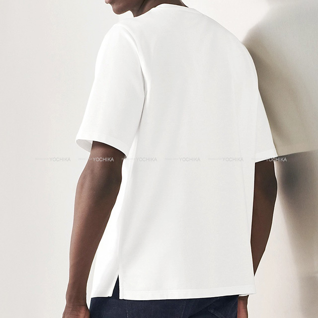 2023年 秋冬 新作 HERMES エルメス 半袖Tシャツ メンズ ミニレザー 