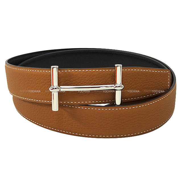 HERMES エルメス ベルト Hダンクル 32 #95 黒 (ブラック)/ゴールド  