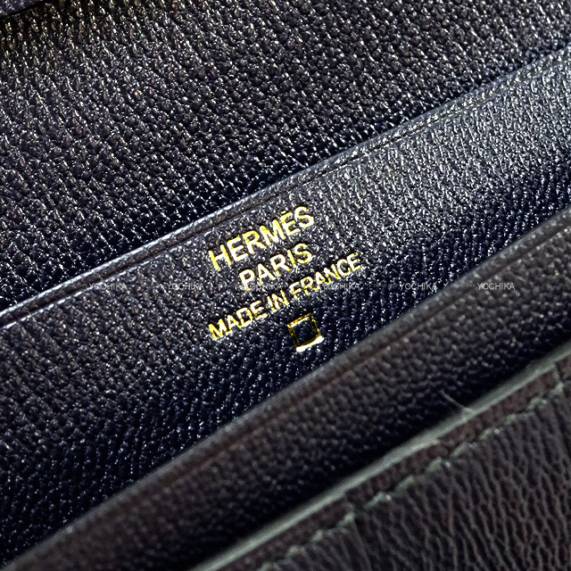 HERMES エルメス 長財布 ベアンスフレ ブルーマリン クロコダイル