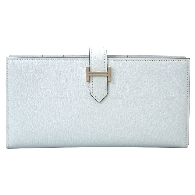 HERMES エルメス 長財布 ベアンスフレ ブルーブリュム シェーブルミゾ  