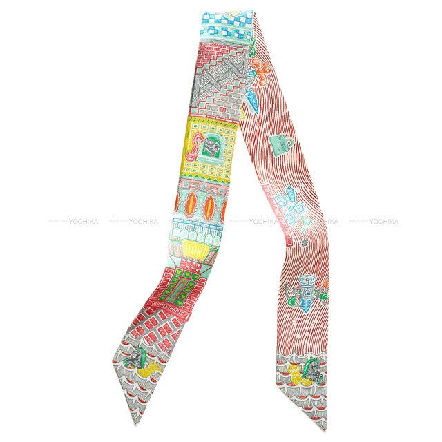 【RO】エルメス　Hermes　フェイスシルクスカーフ 2024 SS【HERMES】シルクバンダナ 《アニマル・バンダナ