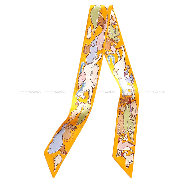 2023年 秋冬 新作 HERMES エルメス スカーフ ツイリー 千と一のウサギ  