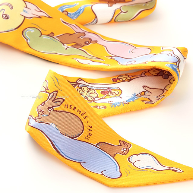 2023年 秋冬 新作 HERMES エルメス スカーフ ツイリー 千と一のウサギ  