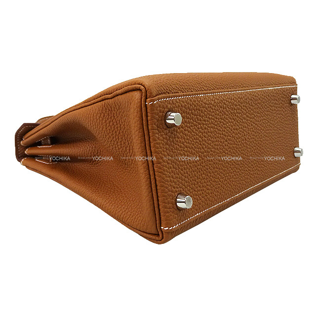エルメス HERMES ケリー25 内縫い K刻 ゴールド シルバー金具 トゴ レディース ショルダーバッグ HERMES - エルメス HERMES ケリー25 内縫い K刻 ゴールド シルバー金具