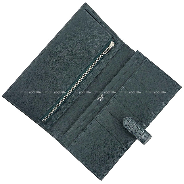 HERMES エルメス 長財布 ベアンスフレ ヴェールティシアン