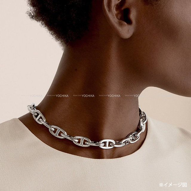 HERMES エルメス ネックレス シェーヌダンクル GM 29コマ シルバー  
