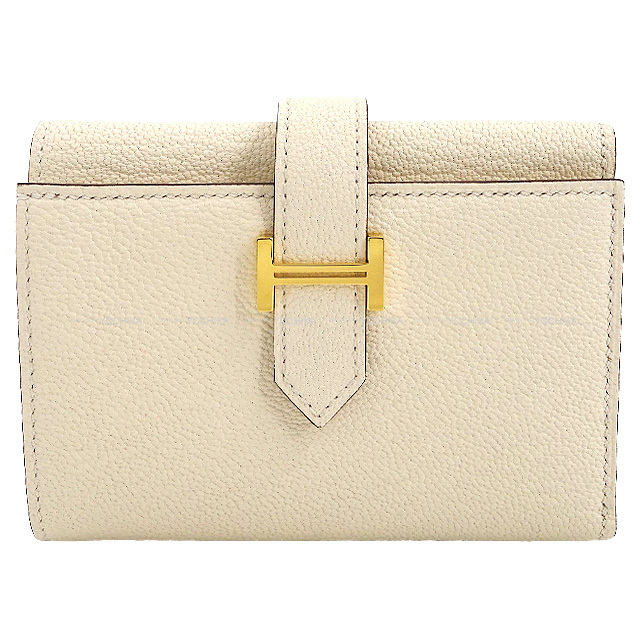 HERMES エルメス 三つ折り財布 ベアンコンビネ ナタ シェーブルミゾル  
