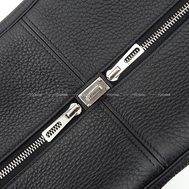 HERMES エルメス ショルダーバッグ ヴィクトリア フールトゥ 43 黒