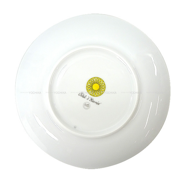 中古】【新品同様】HERMES エルメス シエスタ プレート 22.5cm 陶器  