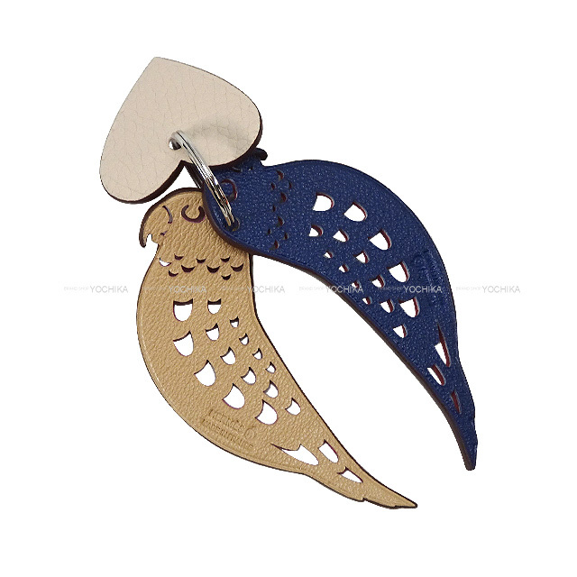 HERMES エルメス バッグチャーム キーリング プティアッシュ インコ  