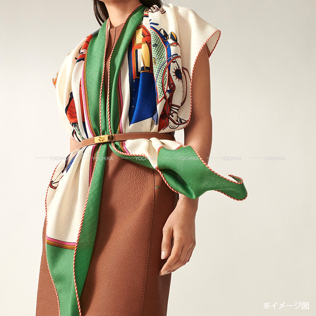 2023年秋冬 HERMES エルメス スカーフ トライアングル ジェアン 折畳み  