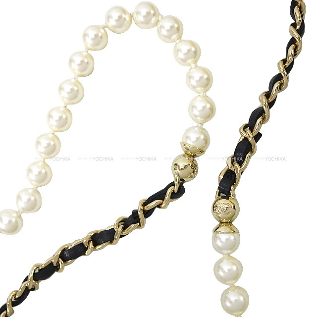 CHANEL シャネル iPhoneケース マトラッセ パール ロング