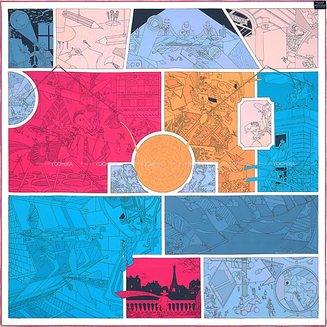 2022年 秋冬 HERMES エルメス スカーフ カレ90 ダブルフェイス  