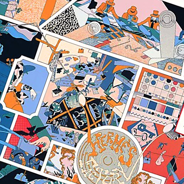 2022年 秋冬 HERMES エルメス スカーフ カレ90 ダブルフェイス  