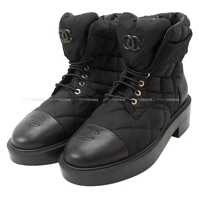 2023年 秋冬 新作 CHANEL シャネル ブーツ ココマーク レースアップ  