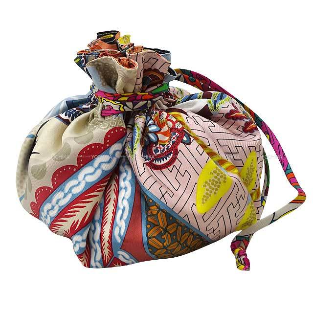 HERMES エルメス ポーチ プティアッシュ リバーシブル 巾着 コイン  