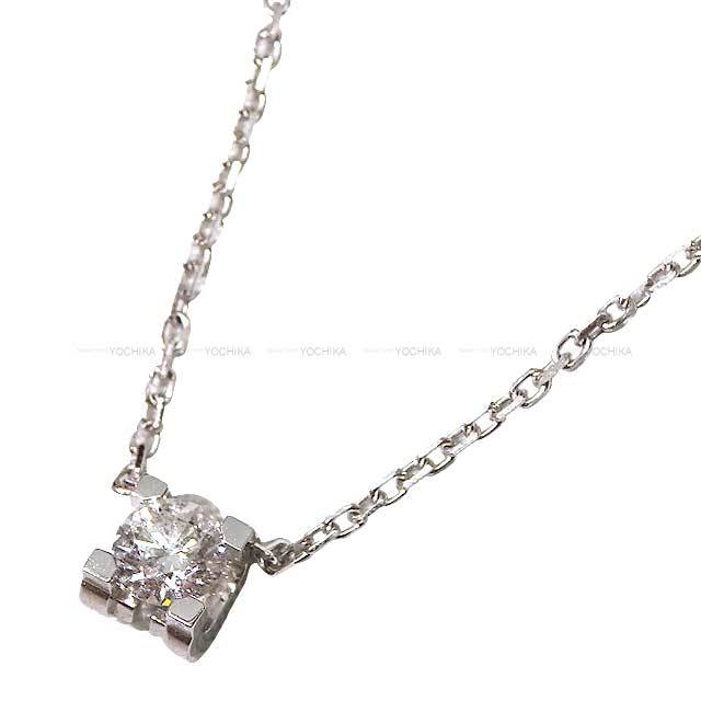 CARTIER カルティエ ネックレス Cドゥカルティエ 1Pダイヤ K18WG  