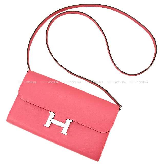 エルメス HERMES コンスタンスロング コンスタンス ロング 財布 長財布 ロングウォレット エバーカラー ローズアザレ Rose Azalee ピンク Pink シルバー金具 エルメス コンスタンス ロングウォレット 長財布 ローズアザレ エバー
