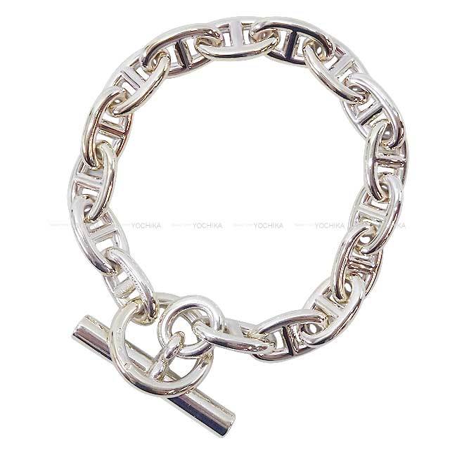 HERMES エルメス ブレスレット シェーヌダンクル MM 16コマ シルバー  