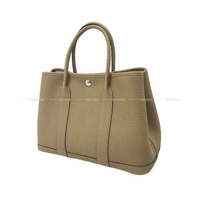 HERMES エルメス トートバッグ ガーデンパーティ 30 TPM オールレザー 