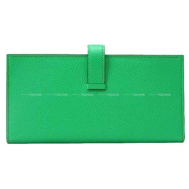 エルメス ベアン スフレ グリーン 長財布 シェーブル HERMES HERMES（エルメス） 二つ折り長財布 レディース HERMES Wallet