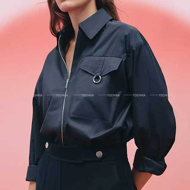 2023年 春夏 HERMES エルメス 長袖シャツ レディース ジップアップ  