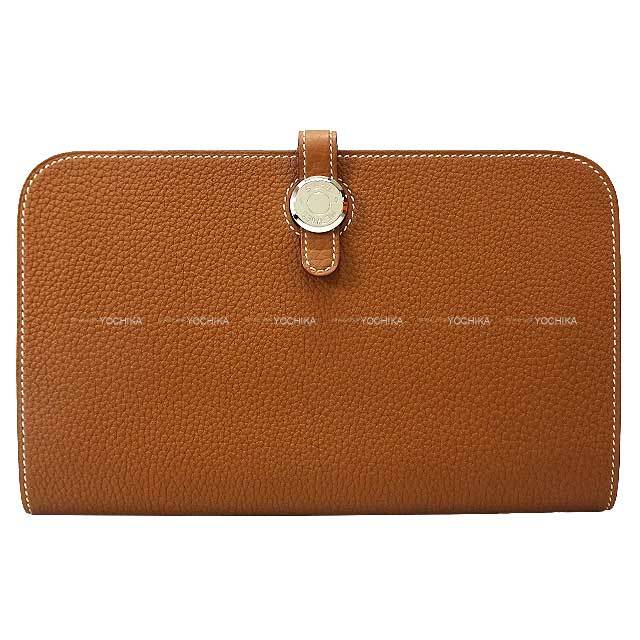 HERMES エルメス 長財布 ドゴン GM ゴールド トゴ シルバー金具 Y刻印 