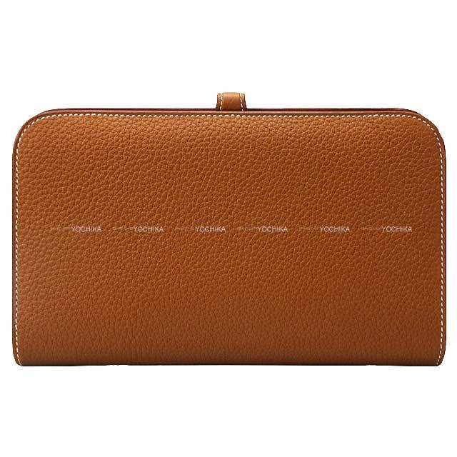 HERMES エルメス 長財布 ドゴン GM ゴールド トゴ シルバー金具 Y刻印 