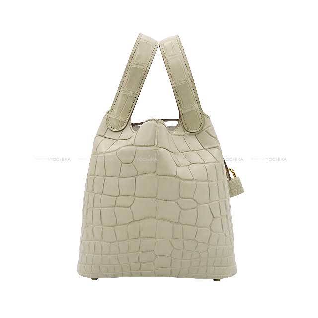 希少持ち手クロコダイル【HERMES】ピコタンロック18 バッグ PM クロコ バッグ HERMES Picotin Lock(エルメス ピコタンロック