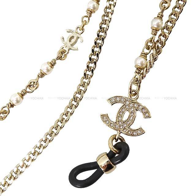 B22P CHANEL シャネル グラスコード メガネ サングラスチェーン ココ  