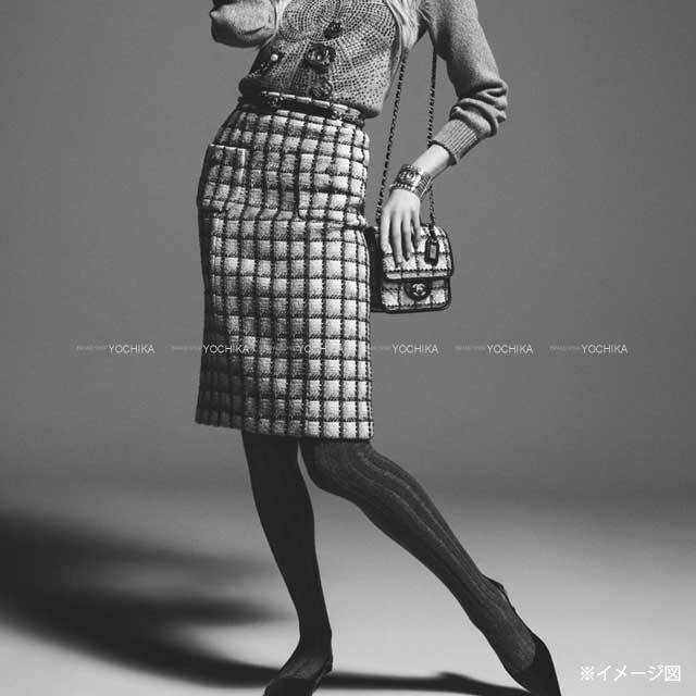 2022年 秋冬 CHANEL シャネル スカート ミモレ丈 ツイード ボタン  