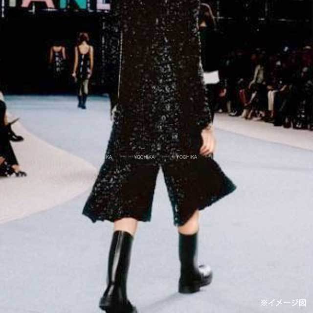 CHANEL シャネル パンツ ワイドパンツ ココマークボタン付き #34 黒  