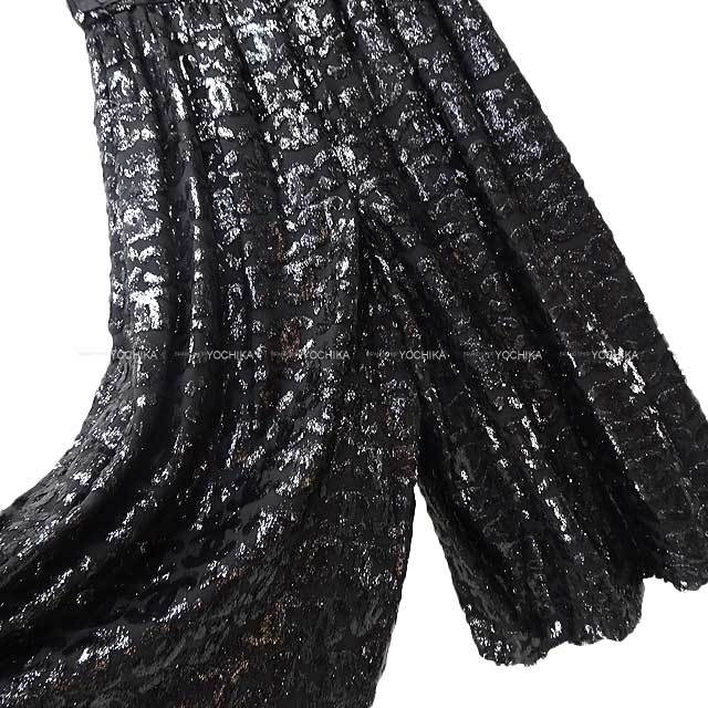 CHANEL シャネル パンツ ワイドパンツ ココマークボタン付き #34 黒  