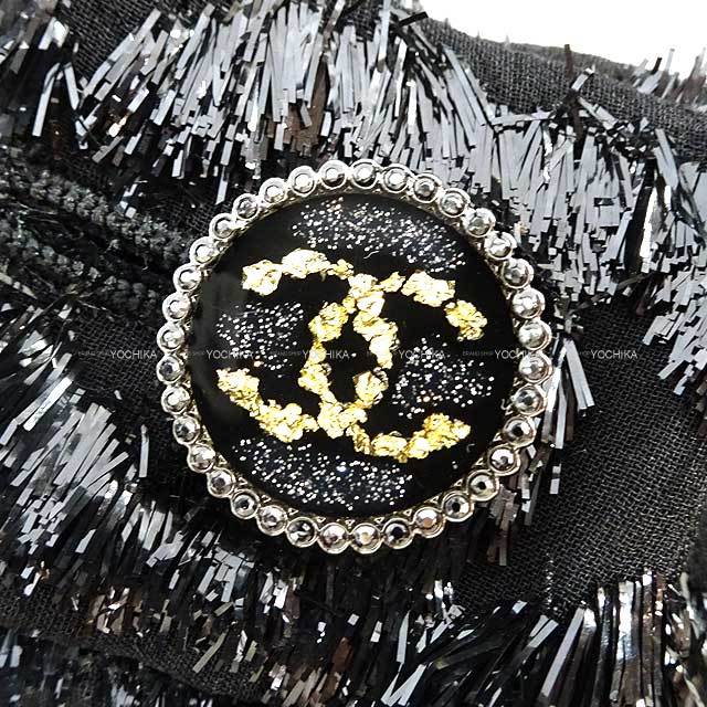 CHANEL シャネル パンツ ワイドパンツ ココマークボタン付き #34 黒  