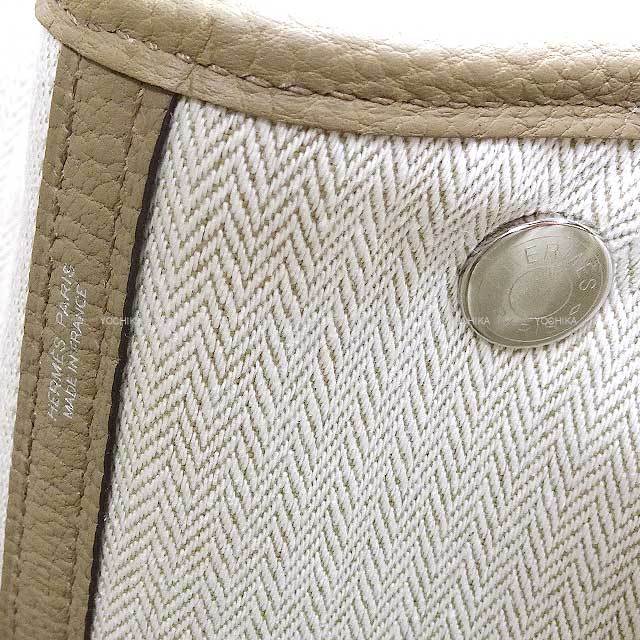 HERMES エルメス トートバッグ ガーデンパーティ 36 PM ベージュ