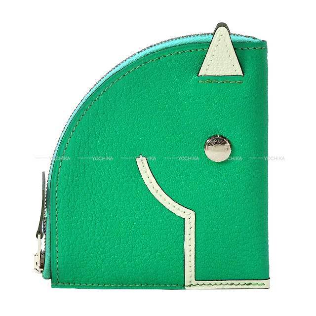 HERMES エルメス コインケース 馬型 パドック ヴェールコミック