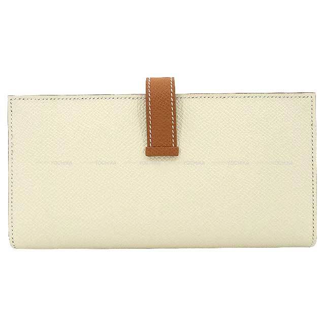 HERMES エルメス 長財布 ベアンスフレ ヴェルソ クレ/ゴールド