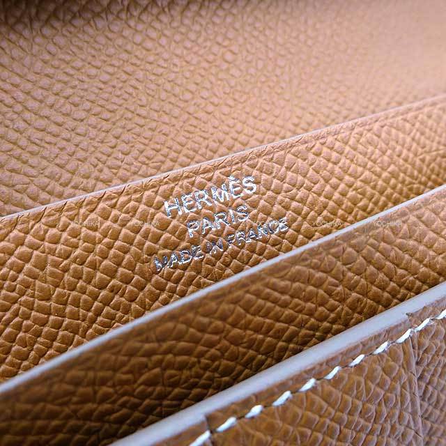 HERMES エルメス 長財布 ベアンスフレ ヴェルソ クレ/ゴールド  