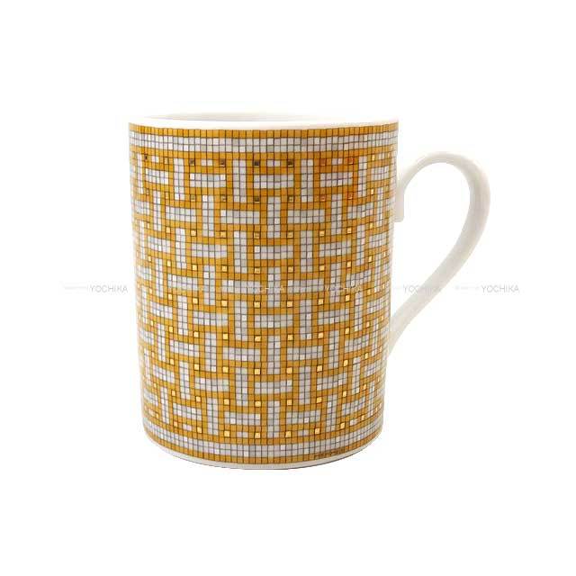 HERMES エルメス マグカップ モザイク24 300ml ゴールド 