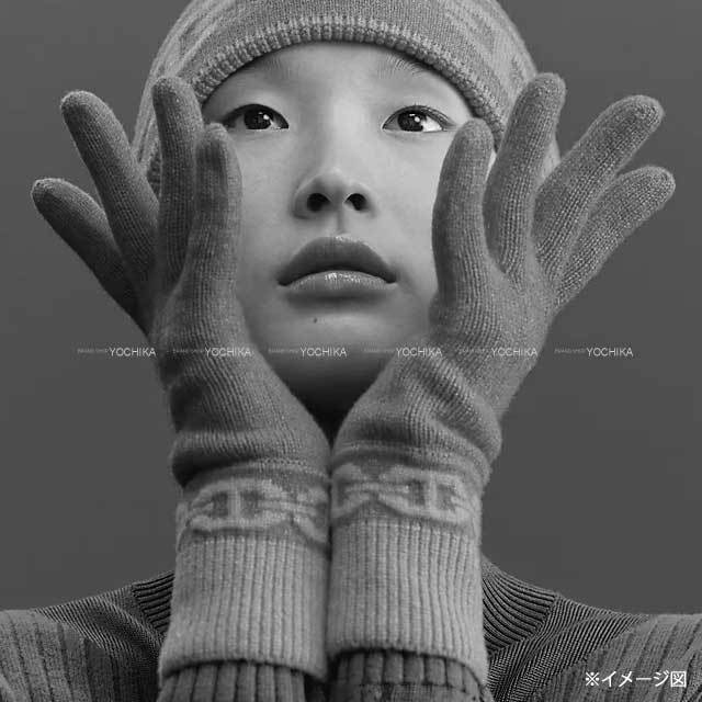 HERMES エルメス 手袋 レディース 手袋 グローブ ヘブン #M クリーム  